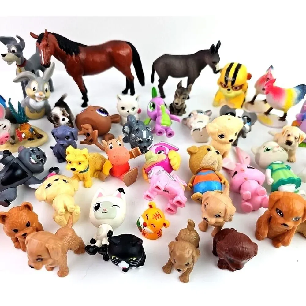 LOT of Small Animal Figures Action Animation Movies Play Assorted Themes Dog Cat